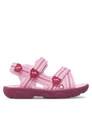 Joma Sandały S.Wave Jr 2419 SWAVJS2419V Różowy. Czerwone sandały dziewczęce Joma, ze skóry, bez zapięcia. Za 79.99 zł.
