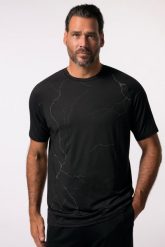 Męska Koszulka funkcyjna fitness rękaw 1/2 do 7 XL. Czarne koszulki sportowe męskie JAY-PI, m, bez wzorów, z dżerseju, bez kołnierzyka, bez ramiączek, na fitness i siłownię. Za 143.99 zł.