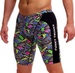 Spodenki do pływania Jammery Funky Trunks Bits of Peace. Kąpielówki męskie FUNKY TRUNKS, m, bez wzorów, z materiału, na fitness i siłownię. Za 219.00 zł.