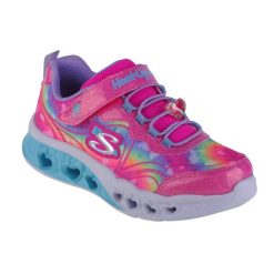 Buty sportowe Sneakersy dziewczęce, Skechers Flutter Heart Lights-Groovy Swirl. Czerwone buty sportowe dziewczęce Skechers, bez wzorów, bez zapięcia, trekkingowe. Za 229.99 zł.