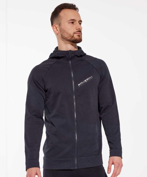 Bluza męska wełniana z kapturem Brubeck THERMO WOOL by Pustelnik. Niebieskie bluzy męskie Brubeck, m, bez wzorów, z materiału, z kapturem. Za 439.00 zł.