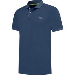 Koszulka tenisowa męska Dunlop Club Polo z kołnierzykiem. Niebieskie koszulki polo męskie Dunlop, m, bez wzorów, z poliesteru, bez kołnierzyka, bez ramiączek, na fitness i siłownię. Za 139.99 zł.