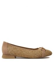 Caprice Baleriny 9-22503-42 Brązowy. Brązowe baleriny damskie Caprice, bez wzorów, ze skóry, bez obcasa. Za 199.99 zł.