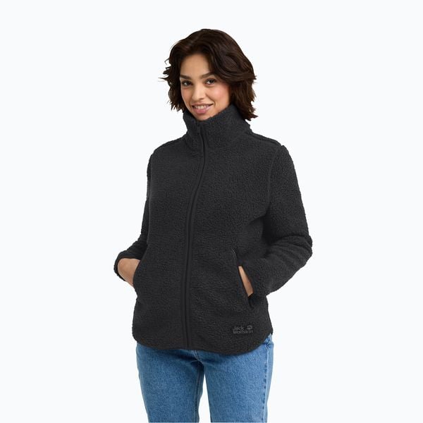 Kurtka trekkingowa damska Jack Wolfskin A650736000. Czarne bluzy damskie Jack Wolfskin, s, bez wzorów, z polaru, bez kaptura. Za 615.00 zł.