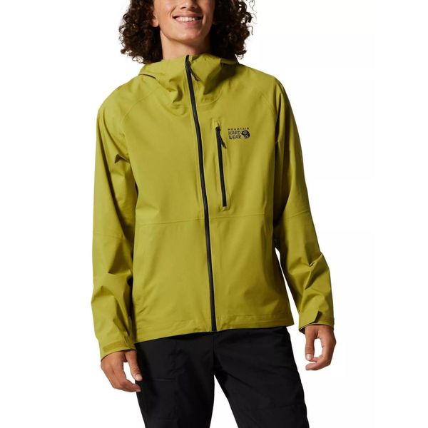 Płaszcz przeciwdeszczowy męski Mountain Hardwear Stretch Ozonic. Żółte płaszcze męskie Mountain Hardwear, m, bez wzorów, bez kaptura. Za 859.00 zł.
