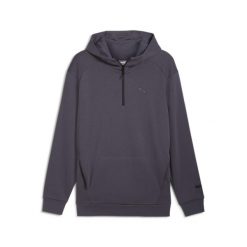 Bluza męska z kapturem i zamkiem 1/2 RAD/CAL PUMA Galactic Gray. Szare bluzy męskie Puma, bez zapięcia, na fitness i siłownię. Za 182.99 zł.