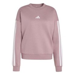 Bluza Adidas Sport Bluza W 3S Fl Swt Damskie. Fioletowe bluzy damskie Adidas, s, bez wzorów, z bawełny, bez kaptura, do biegania. Za 296.99 zł.