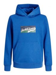 Jack & Jones Junior Bluza Becks 12220996 Niebieski Regular Fit. Niebieskie bluzy dla chłopców Jack & Jones Junior, bez wzorów, z bawełny, bez ramiączek, bez kaptura. Za 229.99 zł.