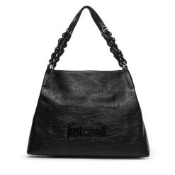 Torebka Just Cavalli. Czarne torebki do ręki damskie Just Cavalli, bez wzorów, klasyczne, bez dodatków. Za 869.99 zł.