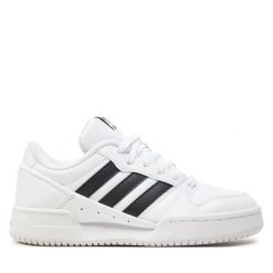 Sneakersy adidas. Czerwone trampki i tenisówki chłopięce Adidas, bez wzorów, bez zapięcia. Za 279.99 zł.