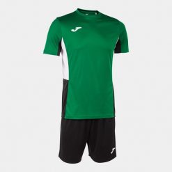 Zestaw koszulka i spodenki Joma Danubio II. Czarne koszulki sportowe męskie Joma, m, bez wzorów, z poliesteru, na fitness i siłownię. Za 77.50 zł.