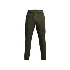 Spodnie dresowe Under Armour UNSTOPPABLE CARGO. Zielone spodnie sportowe męskie Under Armour, xs, bez wzorów, z dresówki, na fitness i siłownię. Za 427.20 zł.