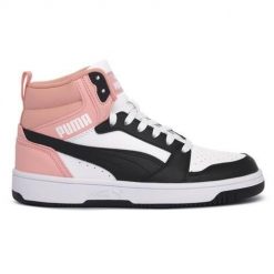 Buty do chodzenia damskie Puma 26 Rebound V6 Mid Jr. Obuwie sportowe damskie Puma, bez wzorów, z materiału, trekkingowe. Za 394.00 zł.