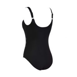 Jednoczęściowy strój kąpielowy z regulacją dla kobiet Zoggs Sandon Scoopback E+. Czarne kostiumy jednoczęściowe damskie ZOGGS, xl, bez wzorów, sportowe, do pływania. Za 265.95 zł.