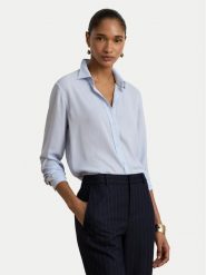 LAUREN RALPH LAUREN Koszula 200P13804500 Niebieski jasny Regular Fit. Niebieskie bluzki damskie Lauren Ralph Lauren, xxl, bez wzorów, z syntetyku, bez kołnierzyka, bez ramiączek. Za 769.99 zł.