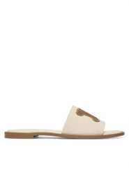 Max Mara Klapki 2616521039650 Brązowy. Brązowe klapki damskie Max Mara, bez wzorów, z materiału, bez obcasa. Za 974.99 zł.