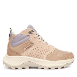 Trekkingi Merrell. Brązowe obuwie sportowe damskie Merrell, bez wzorów, trekkingowe. Za 479.99 zł.