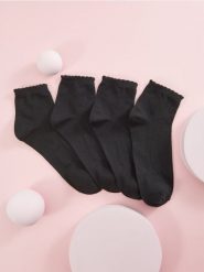 Skarpetki 4 pack - czarny. Czarne skarpety damskie Sinsay, bez wzorów. Za 15.99 zł.