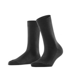 Skarpetki damskie Falke Family. Czarne skarpety damskie Falke, bez wzorów, z bawełny. Za 113.00 zł.