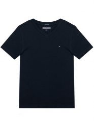 Tommy Hilfiger T-Shirt KB0KB04142 S Granatowy Regular Fit. Niebieskie t-shirty dla chłopców Tommy Hilfiger, bez wzorów, z bawełny, bez ramiączek. Za 59.99 zł.