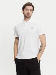 Moose Knuckles Polo Everett M34MT712G Biały Regular Fit. Białe koszulki polo męskie Moose Knuckles, l, bez wzorów, z bawełny, bez ramiączek. Za 399.99 zł.