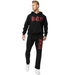 Bluza z kapturem o klasycznym kroju Benlee Stronghurst. Czarne bluzy męskie BENLEE, m, bez wzorów, z bawełny, z kapturem. Za 247.50 zł.