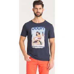 T-SHIRT ARTHUR Joop! Jeans. Niebieskie t-shirty męskie JOOP! Jeans, l, bez wzorów, z bawełny, bez kołnierzyka. Za 137.40 zł.