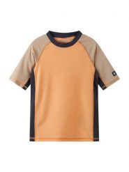 Reima Koszulka do pływania Uiva 5200149G Pomarańczowy. Brązowe t-shirty dla chłopców Reima, bez wzorów, z syntetyku, bez ramiączek. Za 159.99 zł.