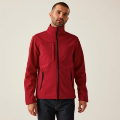Softshell roboczy męski Octagon. Czerwone kurtki sportowe męskie Regatta, m, bez wzorów, z softshellu, trekkingowe. W wyprzedaży za 219.99 zł.