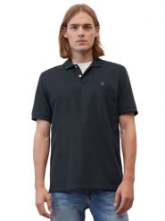 Marc O'Polo Polo B21223053092 Niebieski Regular Fit. Niebieskie koszulki polo męskie Marc O'Polo, l, bez wzorów, z bawełny, bez ramiączek. Za 199.99 zł.