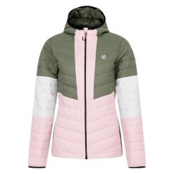 Kurtka Ocieplana Damska Lively. Czerwone kurtki sportowe damskie Dare 2b, bez wzorów, z puchu, bez kaptura, trekkingowe. Za 162.99 zł.