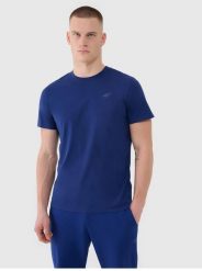 T-SHIRT MĘSKI 4F KOSZULKA BAWEŁNIANA SPORTOWA TTSHM2256. Czerwone koszulki sportowe męskie 4f, m, bez wzorów, z bawełny, bez kołnierzyka, bez ramiączek, na fitness i siłownię. Za 182.98 zł.