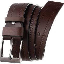 Pasek męski brązowy Rovicky PRS-06-G. Brązowe paski damskie ROVICKY, bez wzorów, ze skóry, eleganckie. Za 49.99 zł.