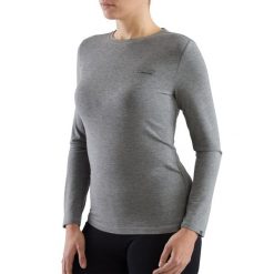 Koszulka longsleeve damska Viking Teres z przędzy bambusowej i wełny Merino. Szare koszulki sportowe damskie Viking, m, bez wzorów, z wełny, sportowe, bez kołnierzyka. W wyprzedaży za 149.99 zł.