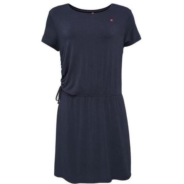 LOAP Brevora sukienka damska do kolan, niebieska, 2XL. Niebieskie sukienki damskie ZONE PERFECT, xl, bez wzorów, sportowe, bez kołnierzyka, bez ramiączek, midi, sportowe. Za 113.35 zł.