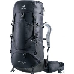 Plecak trekkingowy damski Deuter Aircontact Lite 35 + 10 SL - black/graphite. Szare plecaki damskie Deuter, bez wzorów, sportowe. Za 786.99 zł.