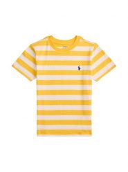 Polo Ralph Lauren T-Shirt 322A95726003 Żółty Regular Fit. Żółte t-shirty dla chłopców Polo Ralph Lauren, bez wzorów, z bawełny, bez ramiączek. Za 219.99 zł.