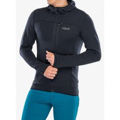 Bluza z kapturem męska Rab Ascendor Light Hoody. Niebieskie bluzy męskie RAB, m, bez wzorów, z kapturem, narciarskie. Za 314.99 zł.