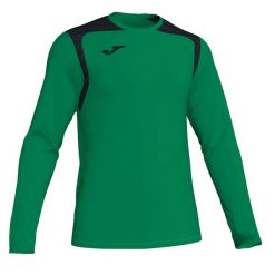 Koszulka do piłki nożnej dla chłopców Joma Championship V z długim rękawem. Czarne t-shirty dla chłopców Joma, bez wzorów, z tkaniny, bez ramiączek. Za 93.00 zł.