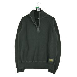 Second life - Męski czarny sweter na zamek - Stan bardzo dobry. Czarne buty sportowe męskie Ralph Lauren, m, bez wzorów, na golfa. Za 169.16 zł.