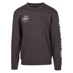 Rip Curl Bluza Męska Iconic Crew M Brązowy. Brązowe bluzy męskie Rip Curl, z nadrukiem. Za 235.00 zł.