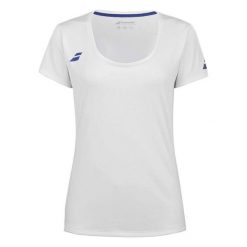 Koszulka dziecięca Babolat Play Cap Sleeve Top Jr. Białe t-shirty i topy dla dziewczynek BABOLAT, bez wzorów, z materiału, bez ramiączek. Za 109.99 zł.