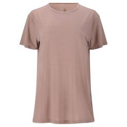 Koszulka do jogi Athlecia Lizzy. Brązowe koszulki sportowe damskie Endurance, bez wzorów, z elastanu, bez kołnierzyka, bez ramiączek, na fitness i siłownię. W wyprzedaży za 95.99 zł.