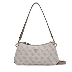 Torebka Guess. Brązowe torebki do ręki damskie Guess, z aplikacjami, klasyczne, bez dodatków. Za 589.99 zł.