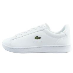 Buty Lacoste Carnaby 748SUJ001321G białe. Białe obuwie sportowe damskie bez wzorów, ze skóry ekologicznej. Za 466.89 zł.