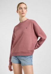 DAMSKA BLUZA LEE RAGLAN CREW SWS HENNA 112363837. Bluzy damskie Lee, xl, bez wzorów, bez kaptura. Za 199.99 zł.