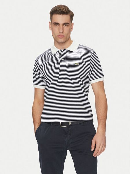 Lacoste Polo PH9753 Granatowy Classic Fit. Niebieskie koszulki polo męskie Lacoste, m, bez wzorów, z bawełny, bez ramiączek. Za 309.99 zł.