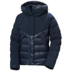 Damska kurtka puchowa Helly Hansen Bliss. Niebieskie kurtki damskie Helly Hansen, na zimę, l, bez wzorów, z puchu, bez kaptura. Za 1,429.50 zł.
