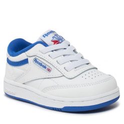 Sneakersy Reebok. Białe półbuty dziewczęce Reebok, bez wzorów, bez zapięcia. Za 129.99 zł.