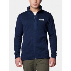 Bluza Polarowa Męska Columbia Sweater Weather. Niebieskie bluzy męskie Columbia, m, bez wzorów, z polaru, bez kaptura, trekkingowe. Za 407.10 zł.